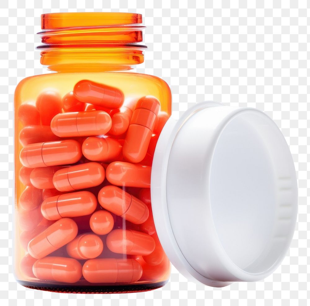 PNG Pill bottle white background antioxidant. AI generated Image by rawpixel.