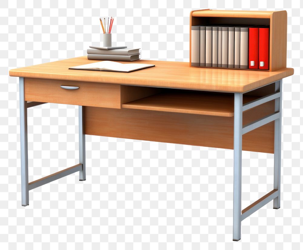 PNG Desk furniture computer table transparent background