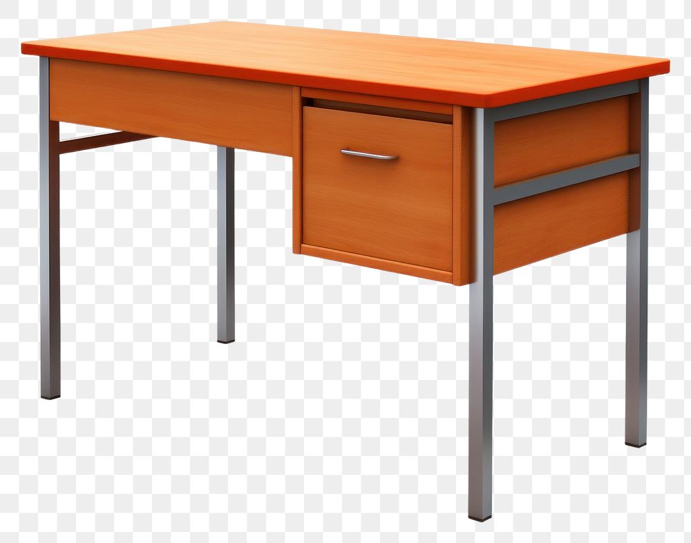 PNG Desk furniture drawer table transparent background