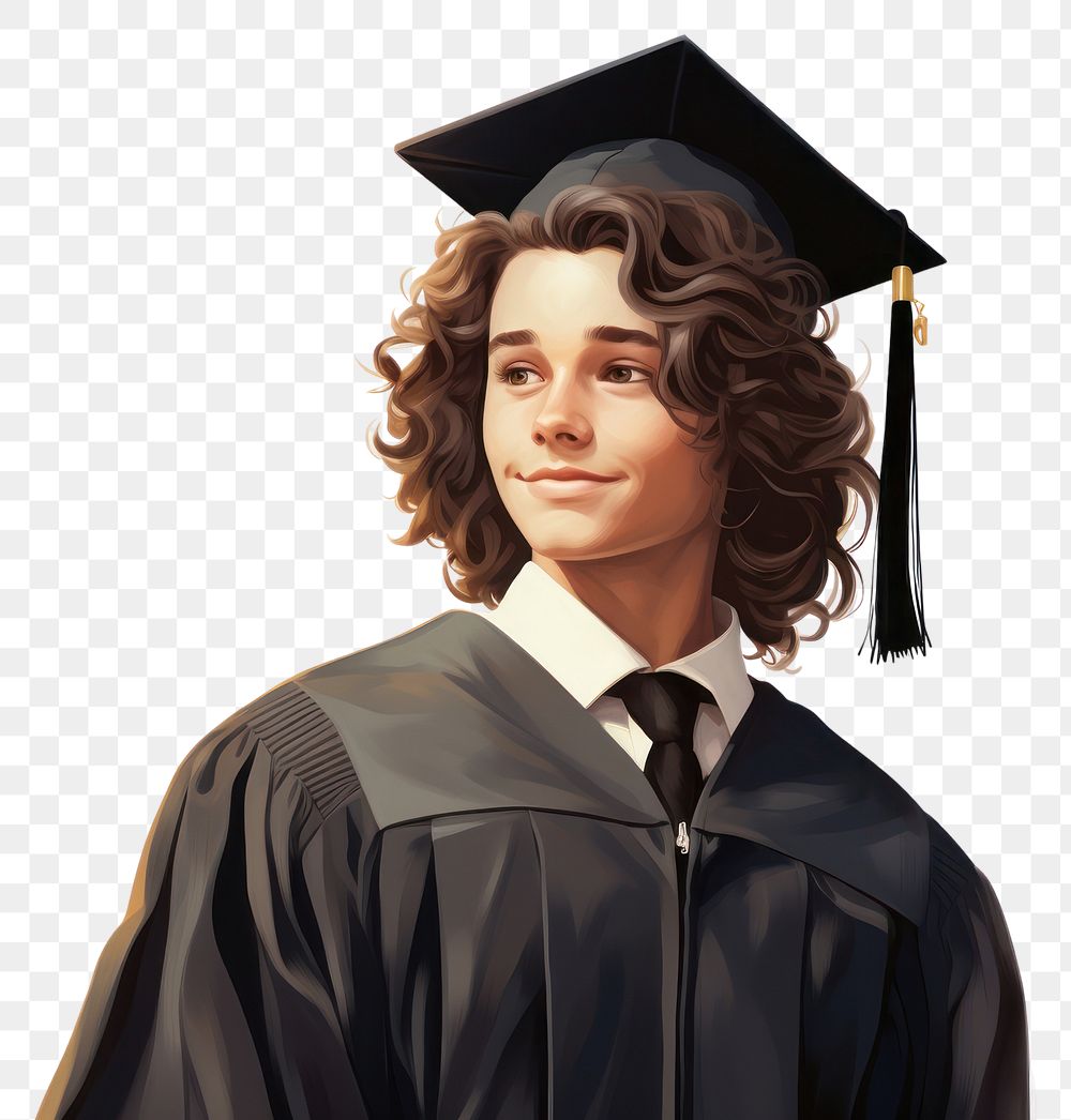 PNG Graduation student adult graduation gown. AI generated Image by rawpixel.