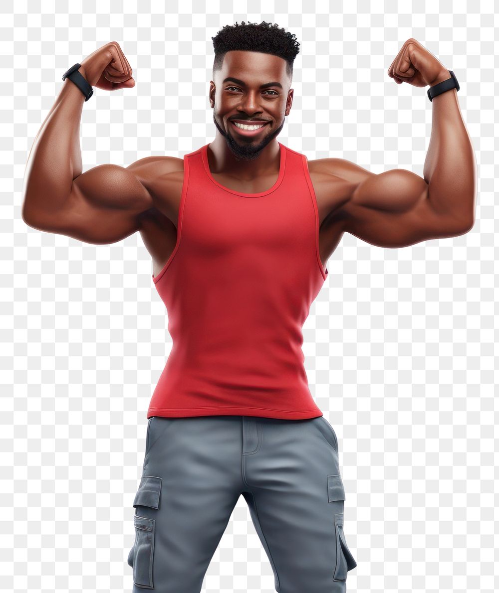 PNG Adult man transparent background determination. AI generated Image by rawpixel.