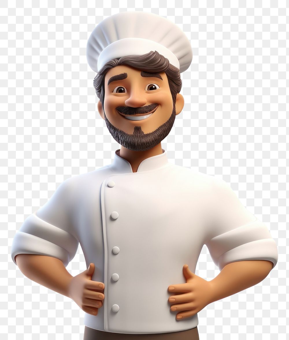 PNG Smiling adult chef transparent background. AI generated Image by rawpixel.