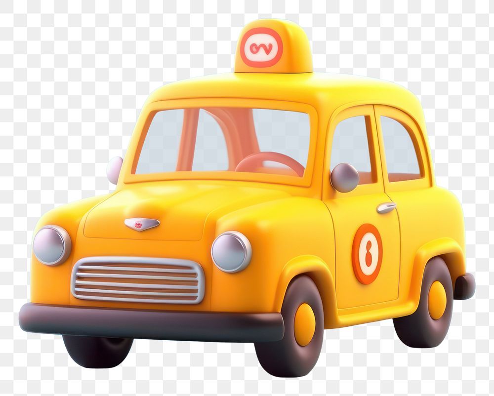 PNG Taxi car vehicle cartoon. 