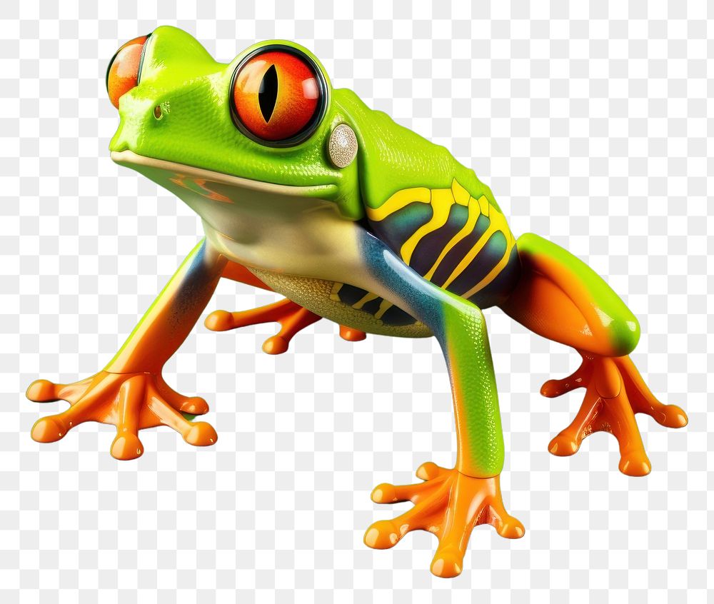 PNG Amphibian wildlife animal frog. AI generated Image by rawpixel.