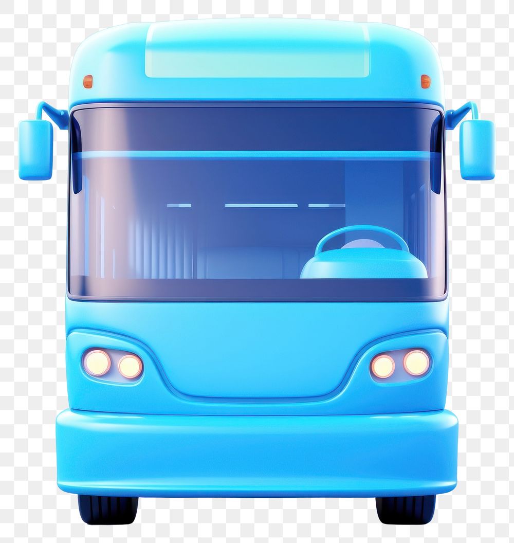 PNG Bus vehicle blue city. AI generated Image by rawpixel.