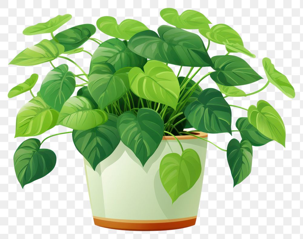 PNG Plant green leaf houseplant transparent background