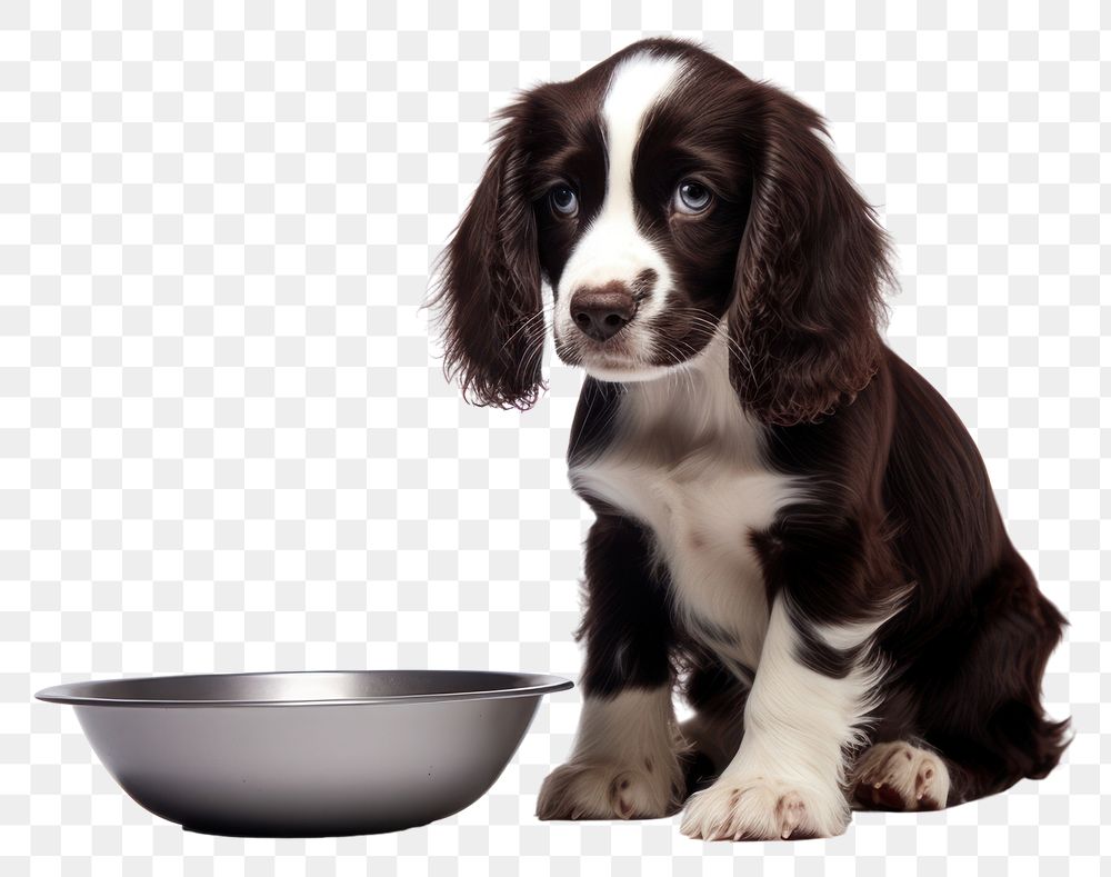 PNG  Puppy spaniel mammal animal. AI generated Image by rawpixel.
