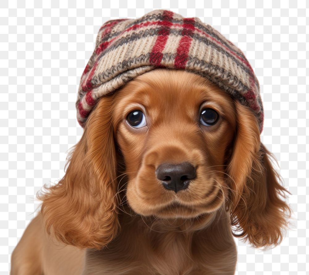 PNG  Spaniel animal mammal puppy. AI generated Image by rawpixel.