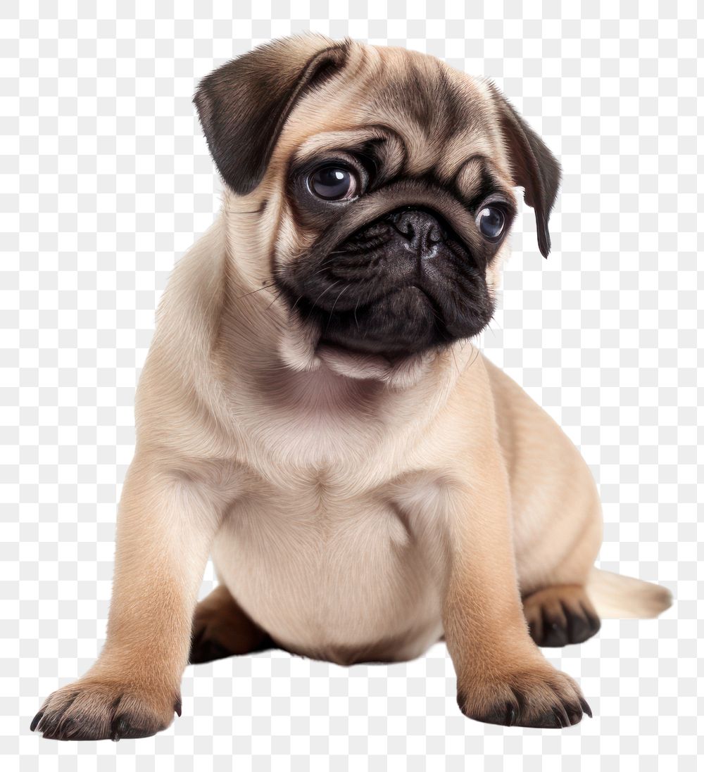 PNG Pug animal mammal puppy. 