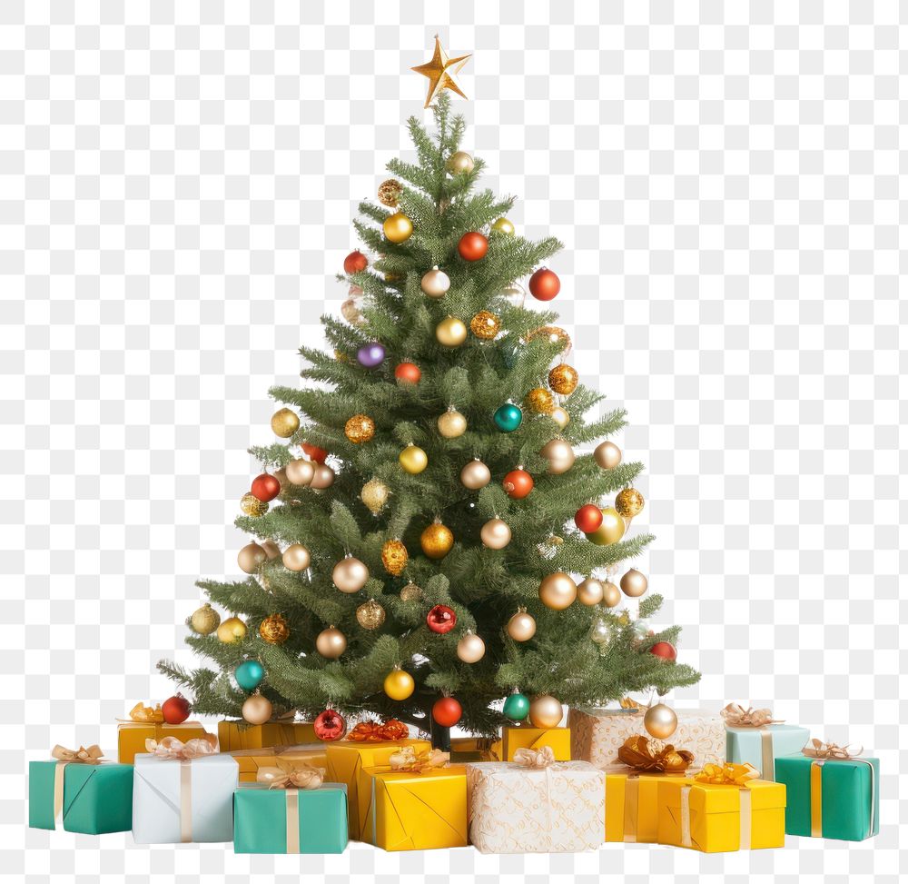 PNG Christmas tree plant gift