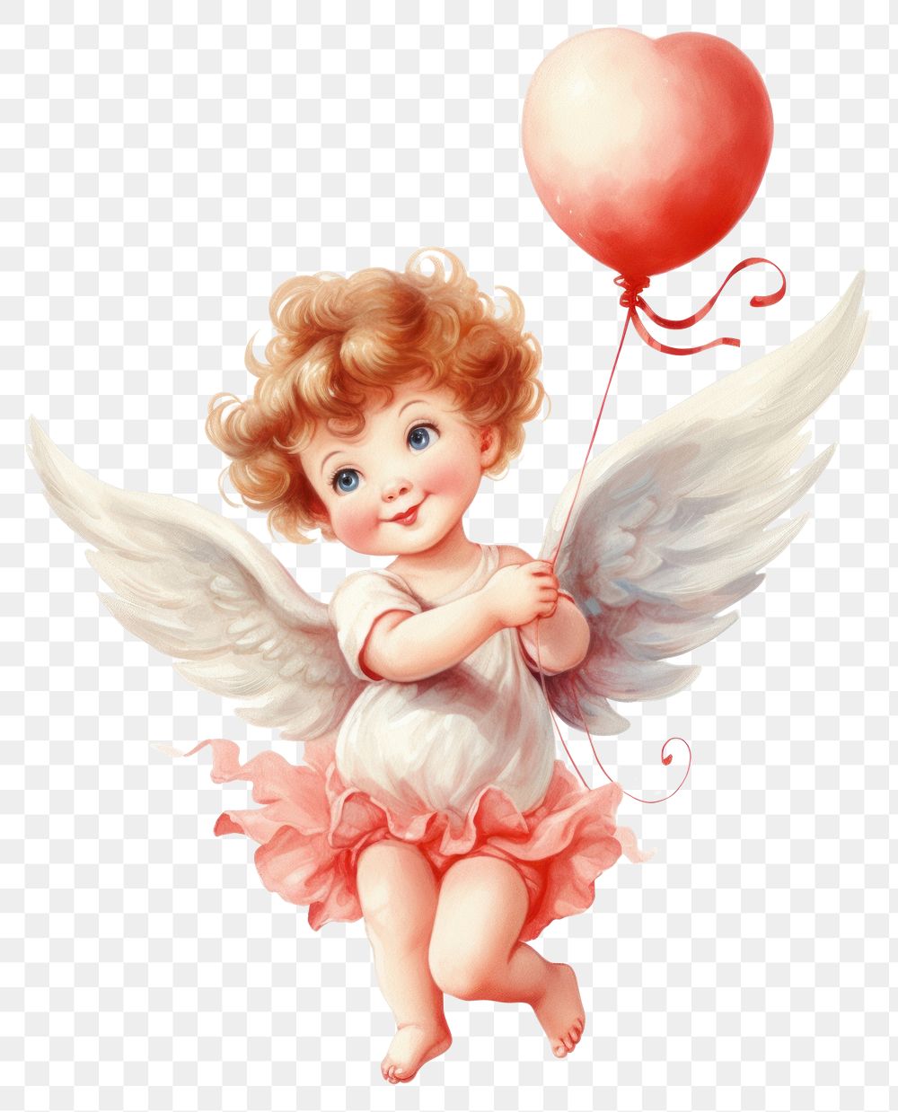 PNG Balloon angel cupid cute. 