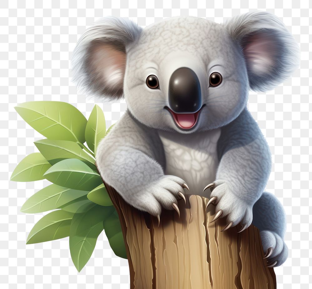 PNG Koala mammal animal portrait transparent background