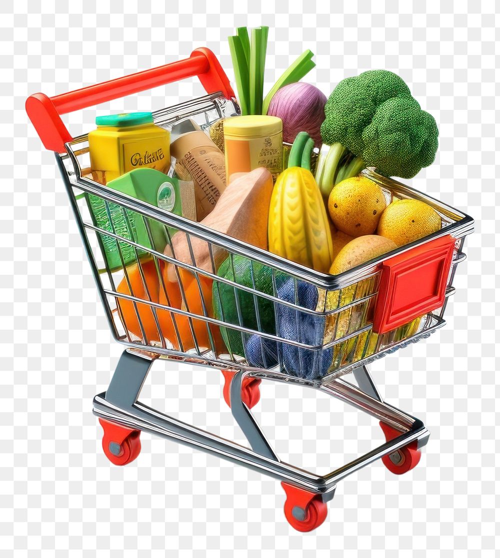 PNG Shopping food cart shopping cart transparent background