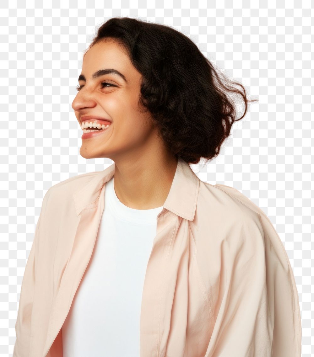 PNG Cheerful laughing smile adult. AI generated Image by rawpixel.