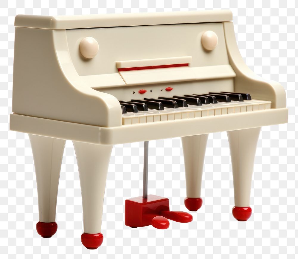 PNG Piano keyboard toy white background. AI generated Image by rawpixel.