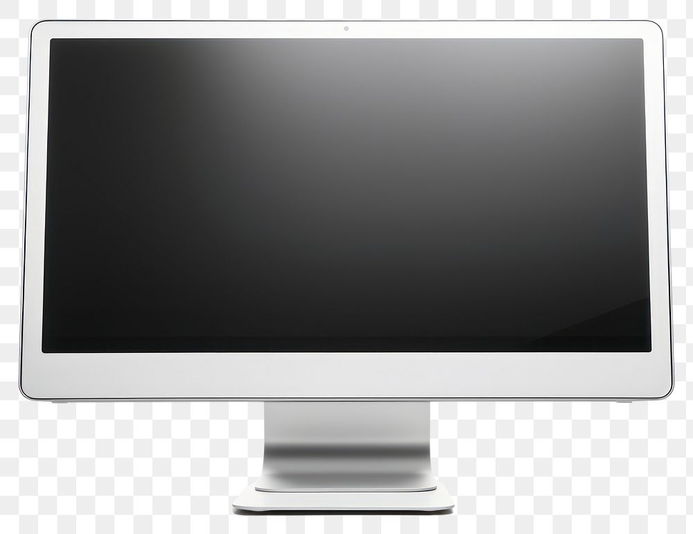 PNG Computer television screen white background. AI generated Image by rawpixel.