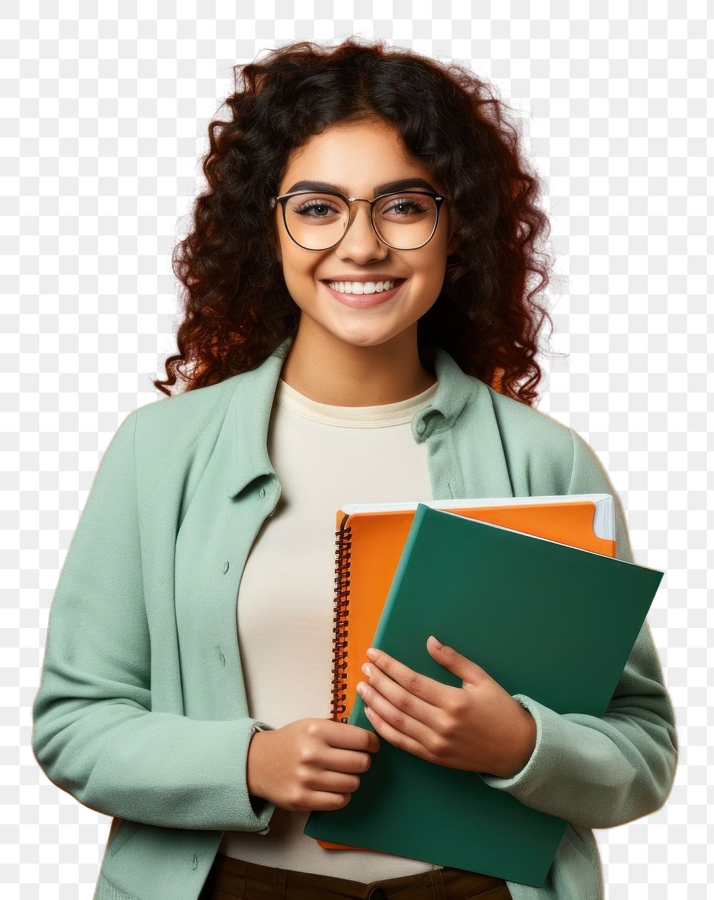 PNG Glasses reading student smile transparent background