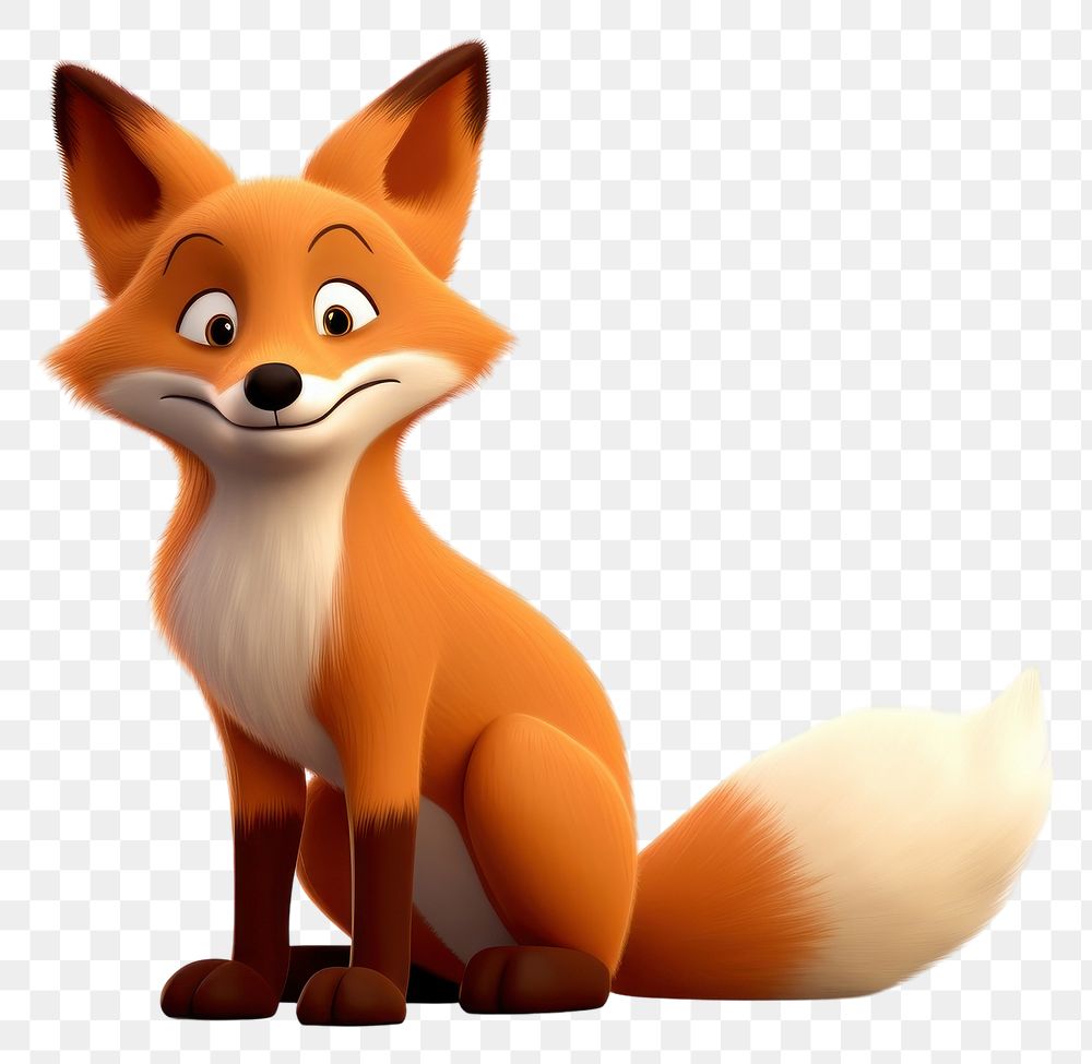 PNG Fox cartoon mammal animal. 