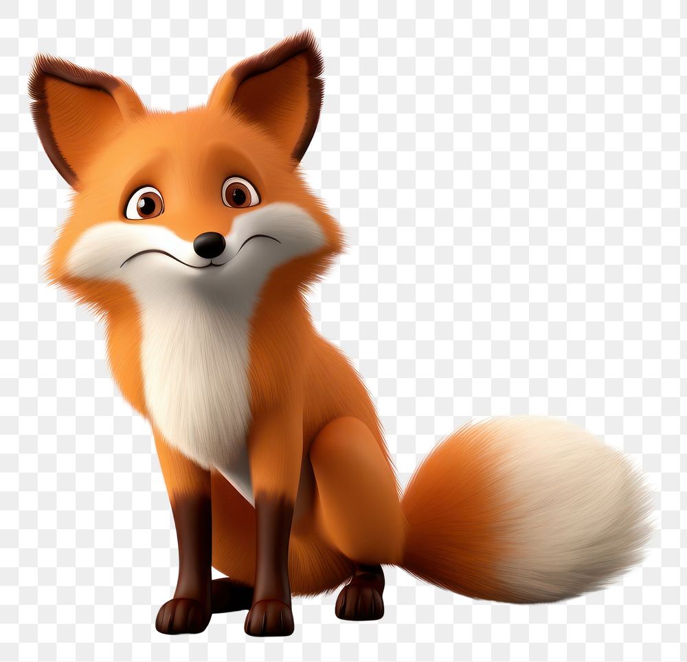 PNG Fox cartoon mammal animal. 