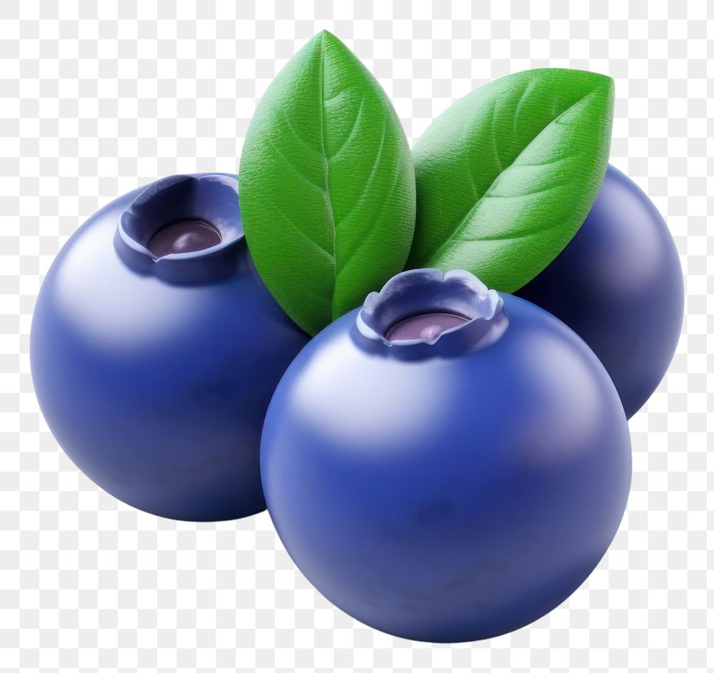 PNG  Blueberries blueberry fruit plant. AI generated Image by rawpixel.
