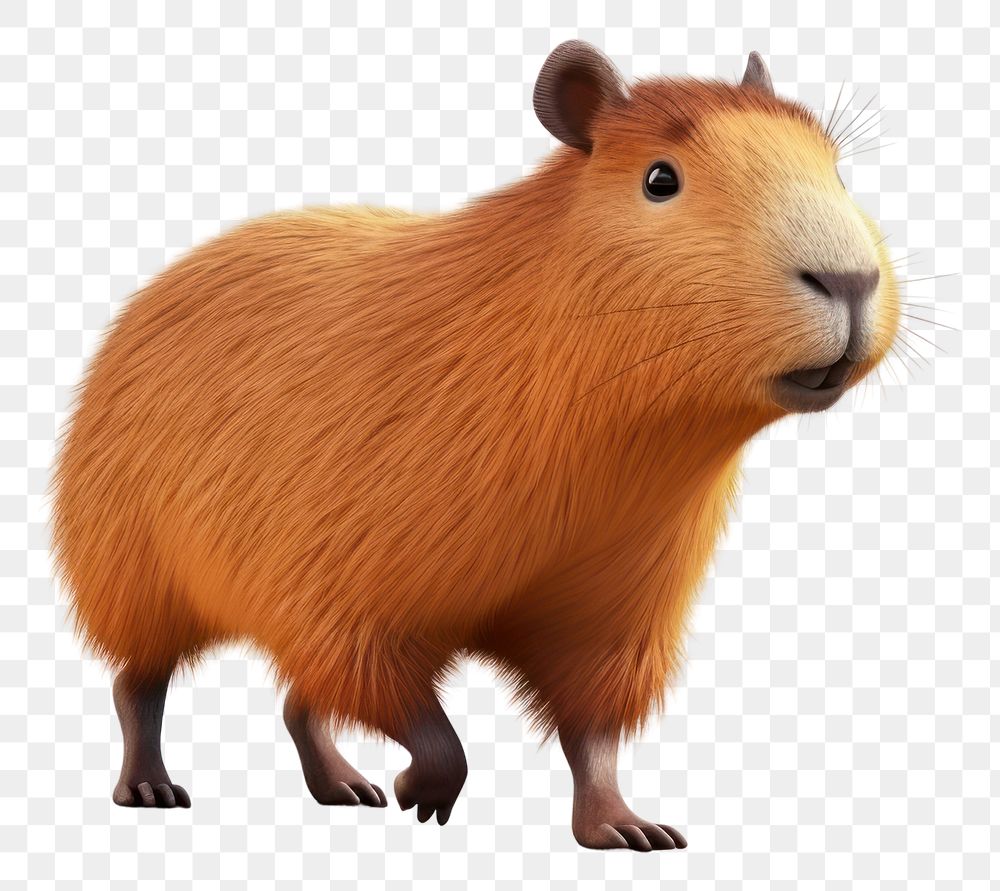 PNG Capybara rat mammal animal. AI generated Image by rawpixel.