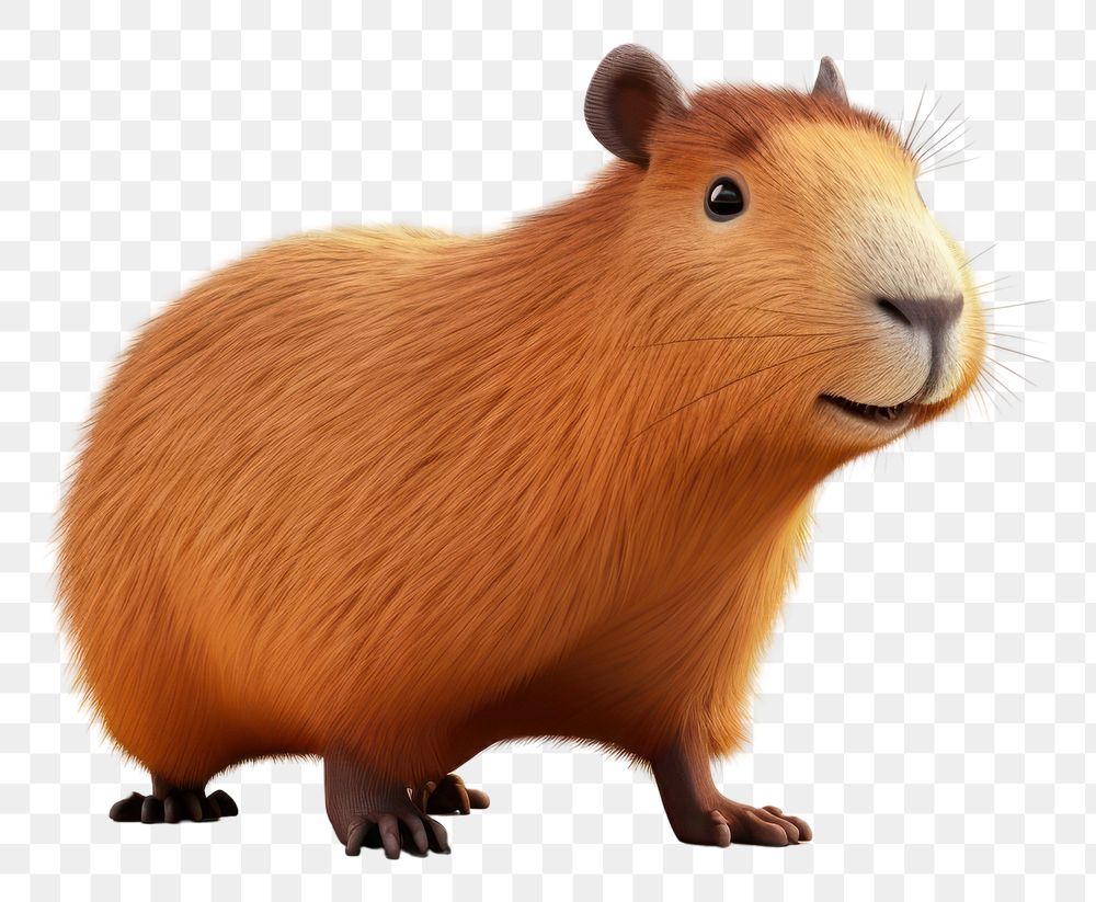 PNG Capybara mammal animal rodent. AI generated Image by rawpixel.