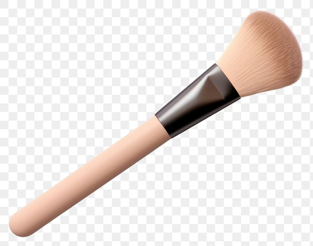 PNG Makeup brush cosmetics tool white background. AI generated Image by rawpixel.