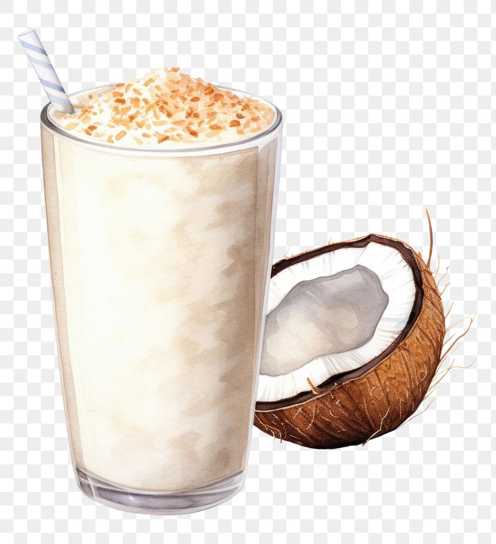 PNG Milkshake smoothie drink food. AI generated Image by rawpixel.