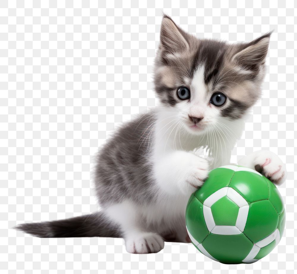 PNG Kitten ball mammal animal. AI generated Image by rawpixel.