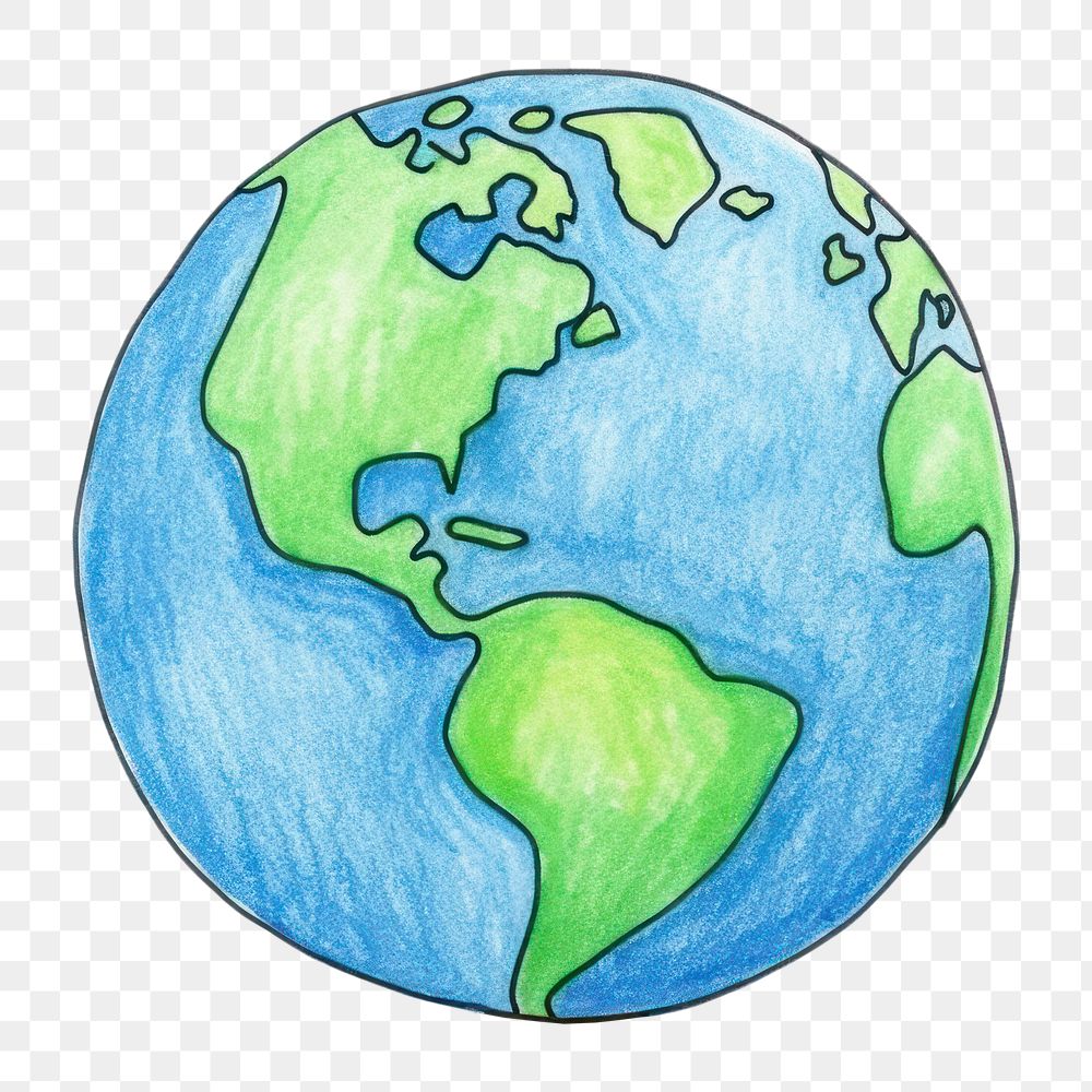 PNG Drawing planet space earth. AI generated Image by rawpixel.