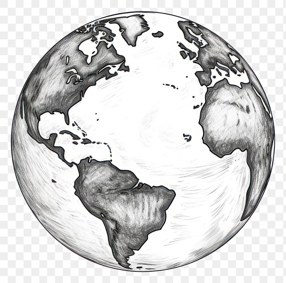 PNG Drawing sphere planet globe. AI generated Image by rawpixel.
