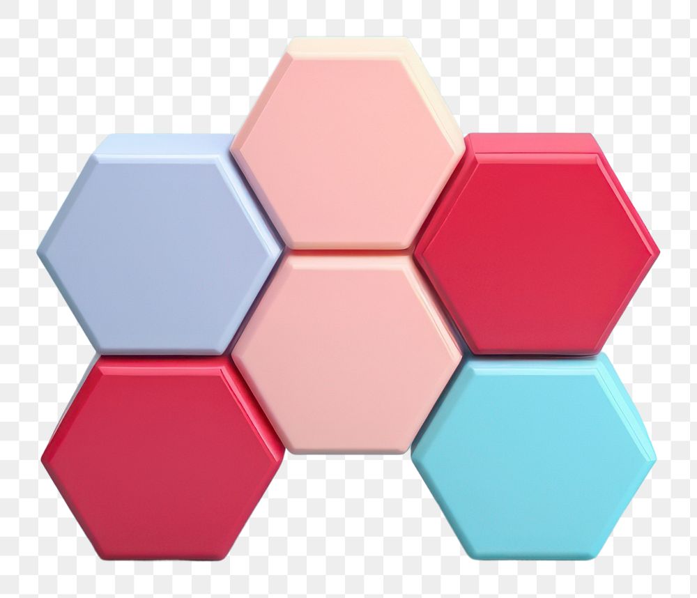 PNG Hexagon toy creativity technology. AI generated Image by rawpixel.
