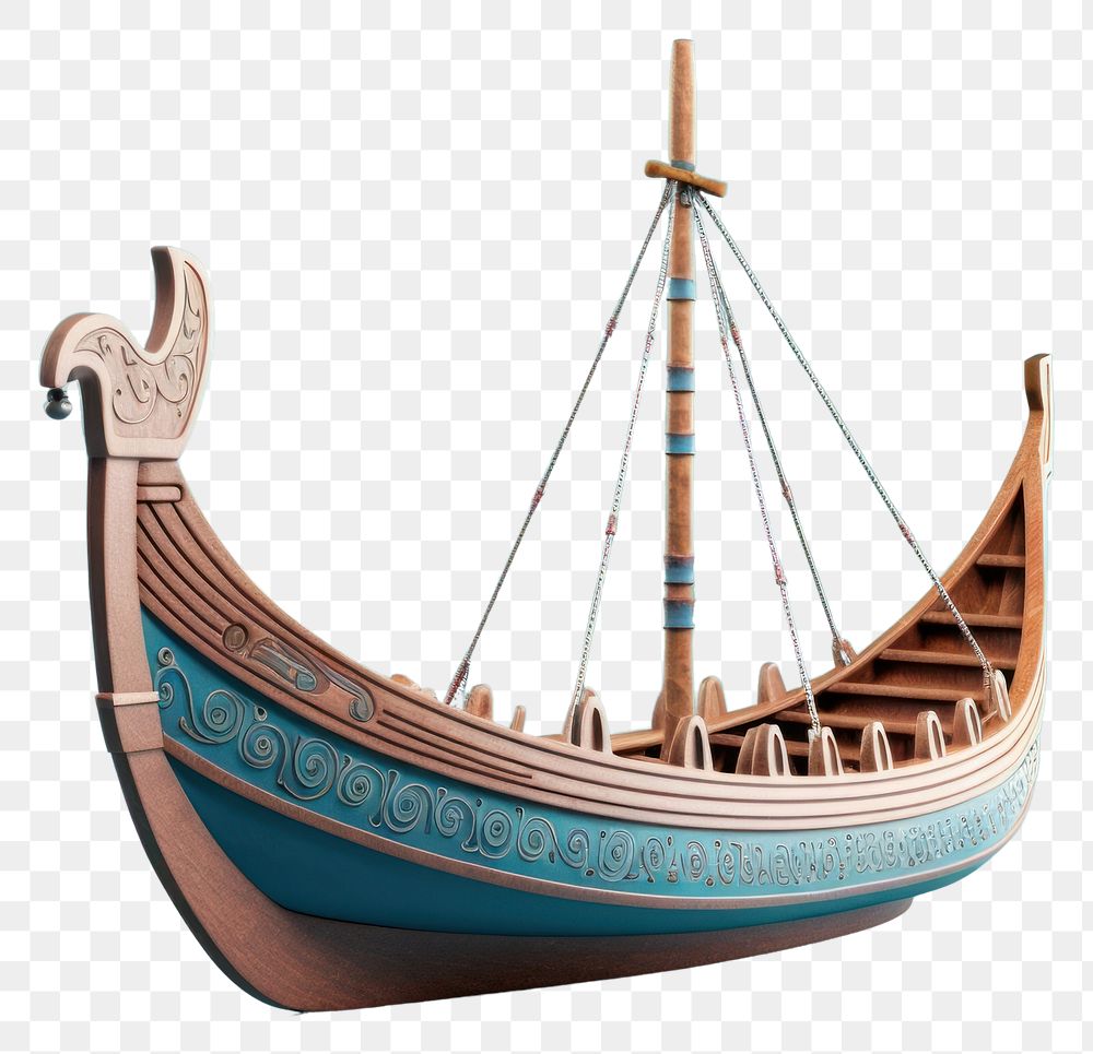 PNG Viking boat sailboat vehicle. AI generated Image by rawpixel.