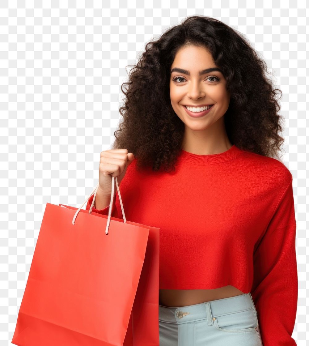 PNG  Shopping handbag adult consumerism. AI generated Image by rawpixel.