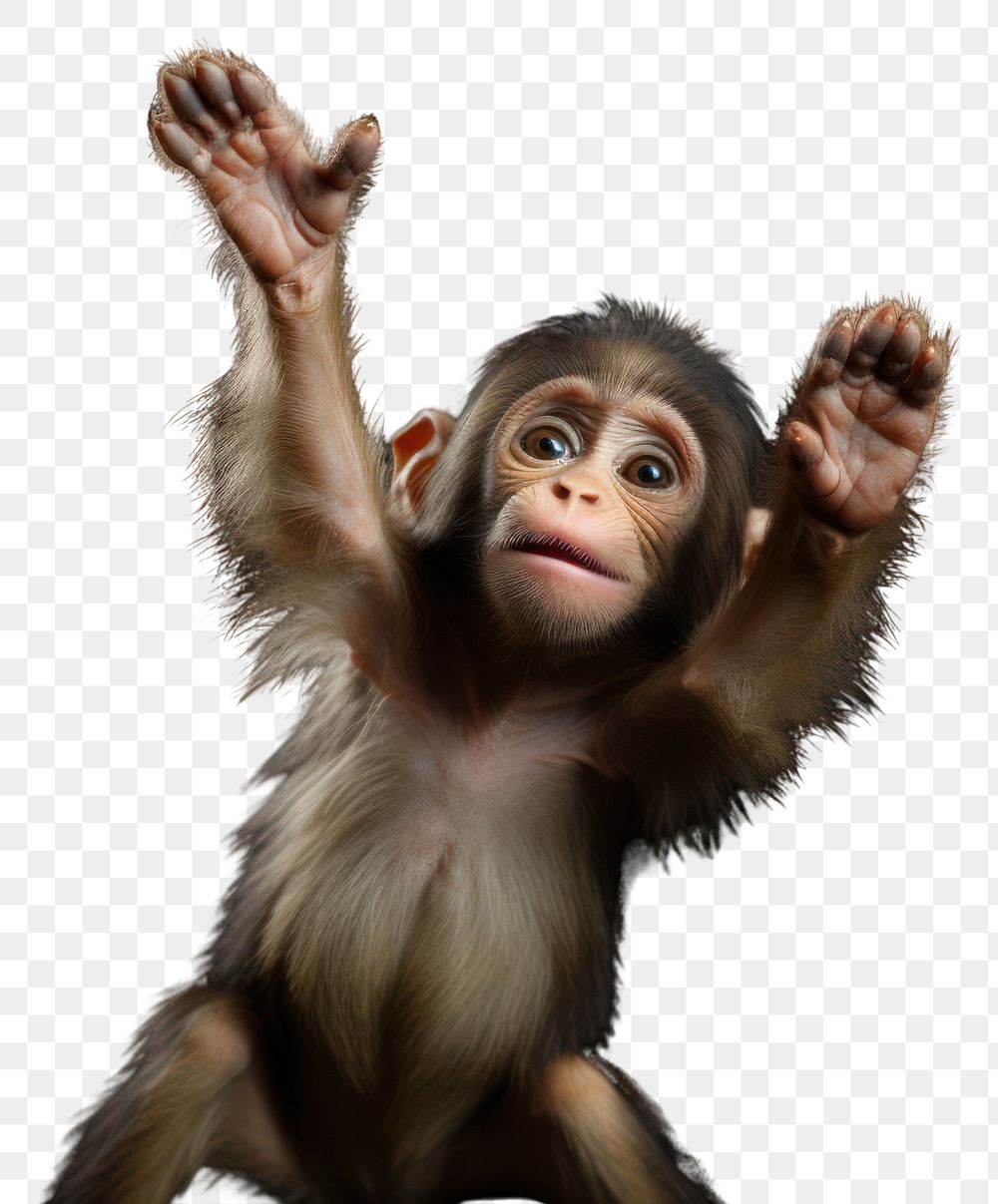 PNG Monkey wildlife animal mammal. AI generated Image by rawpixel.