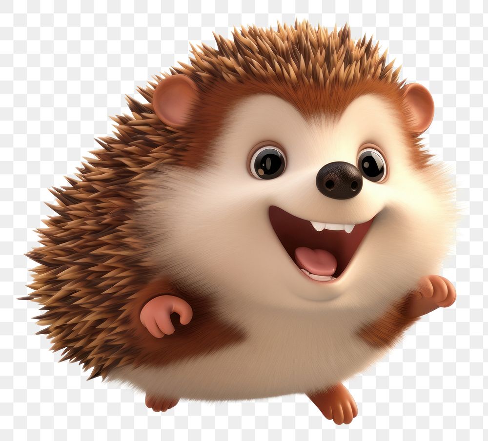 PNG Cute Hedgehog hedgehog cartoon mammal. AI generated Image by rawpixel.