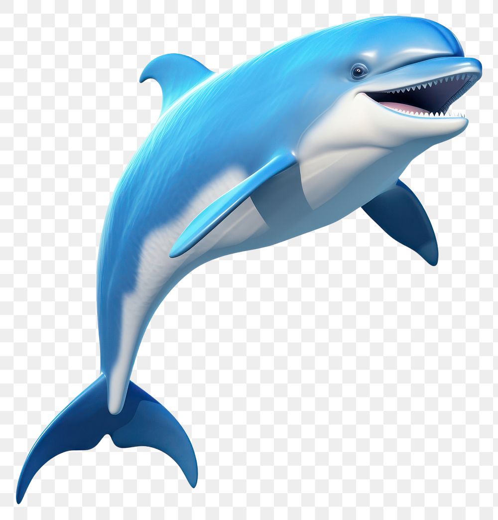 PNG Dolphin cartoon animal mammal. AI generated Image by rawpixel.