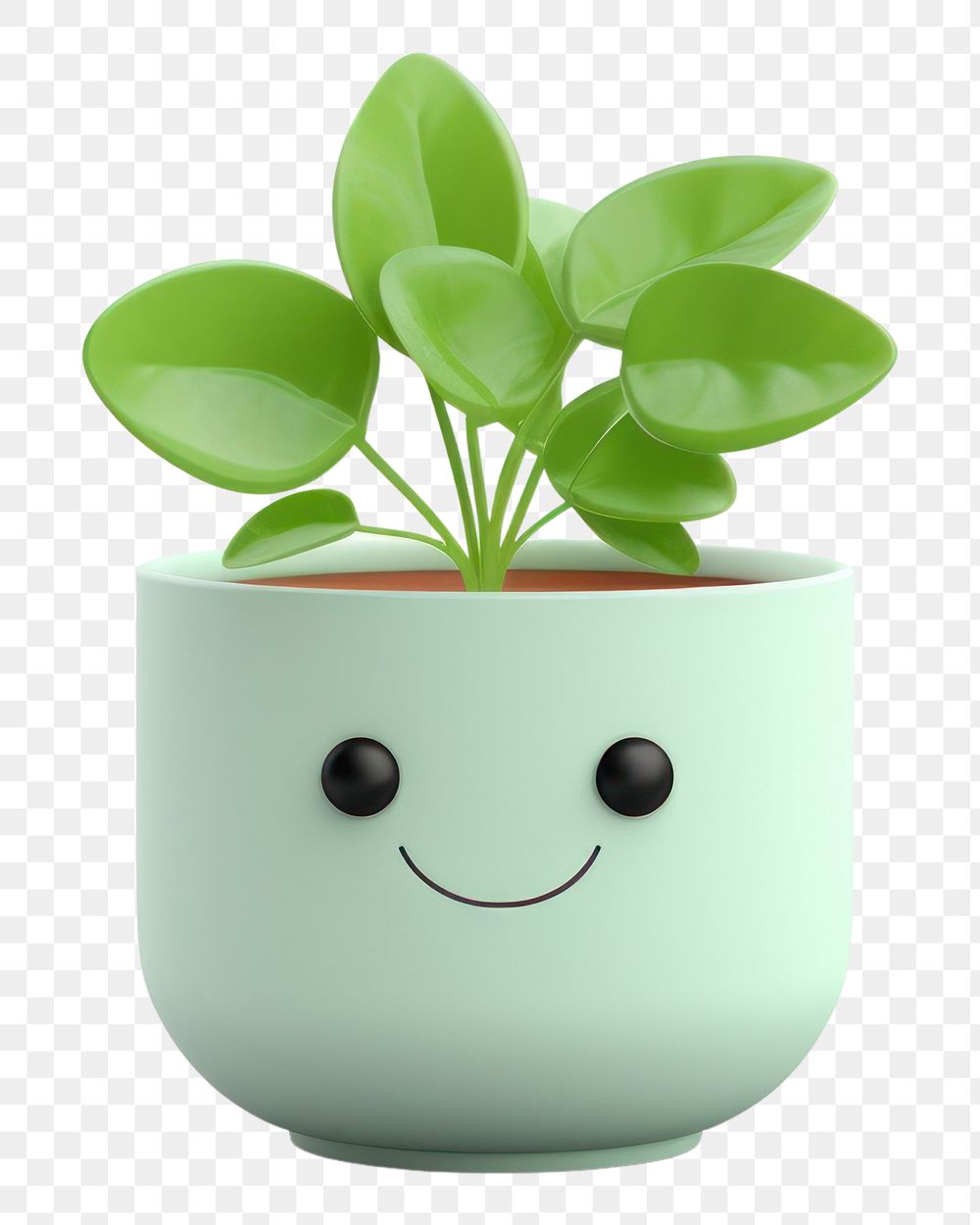 PNG Plant vase leaf anthropomorphic. AI generated Image by rawpixel.