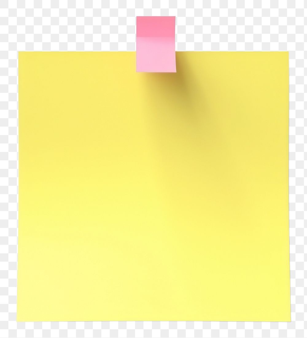 PNG Paper note transparent background yellow