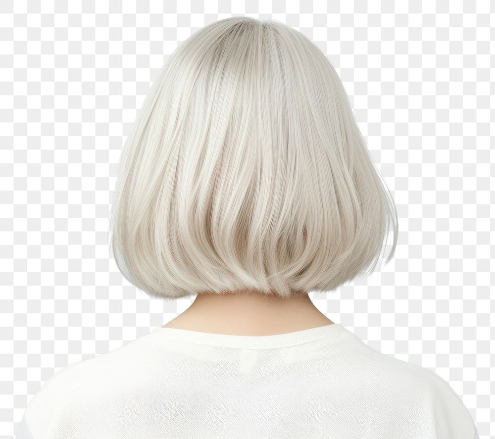 PNG Adult wig hairstyle headshot. AI generated Image by rawpixel.