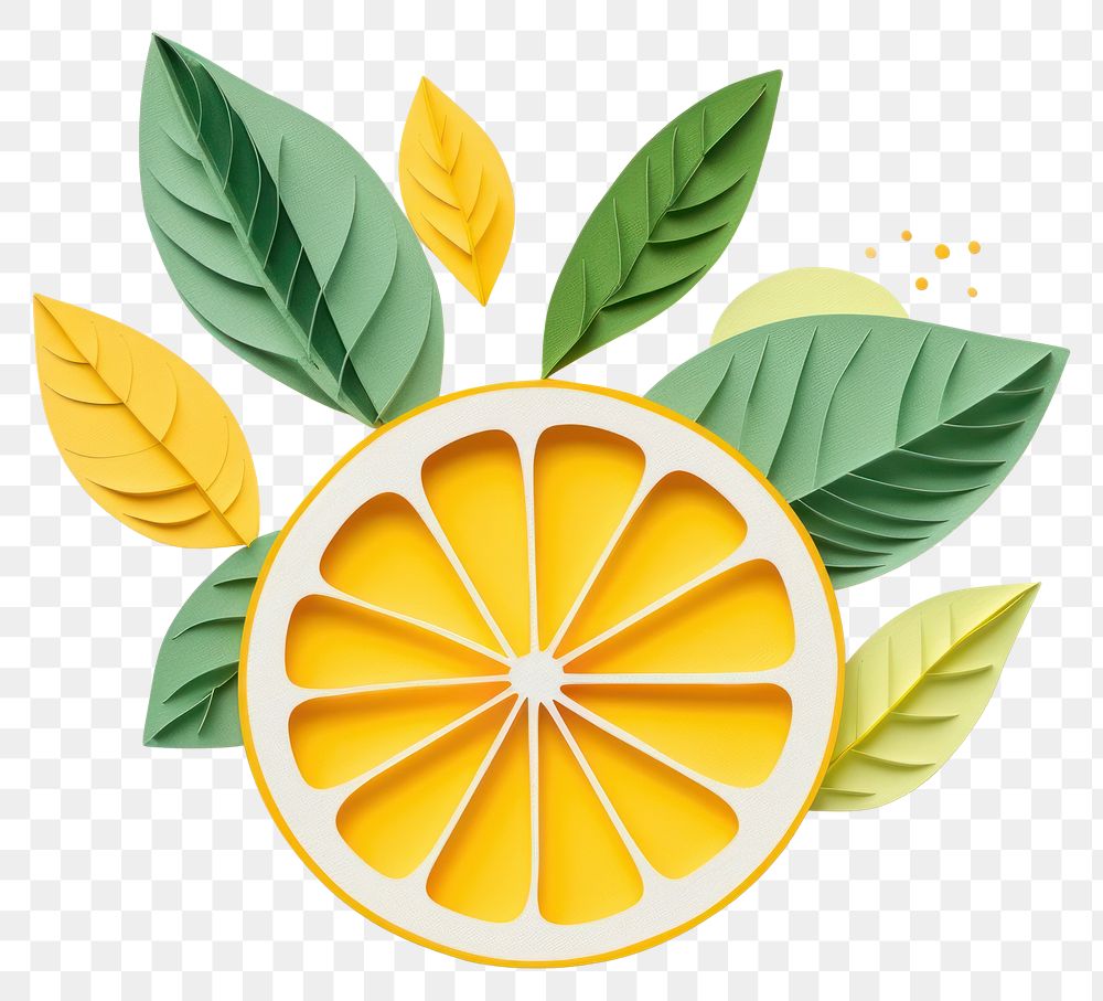 PNG Craft fruit lemon plant. AI generated Image by rawpixel.