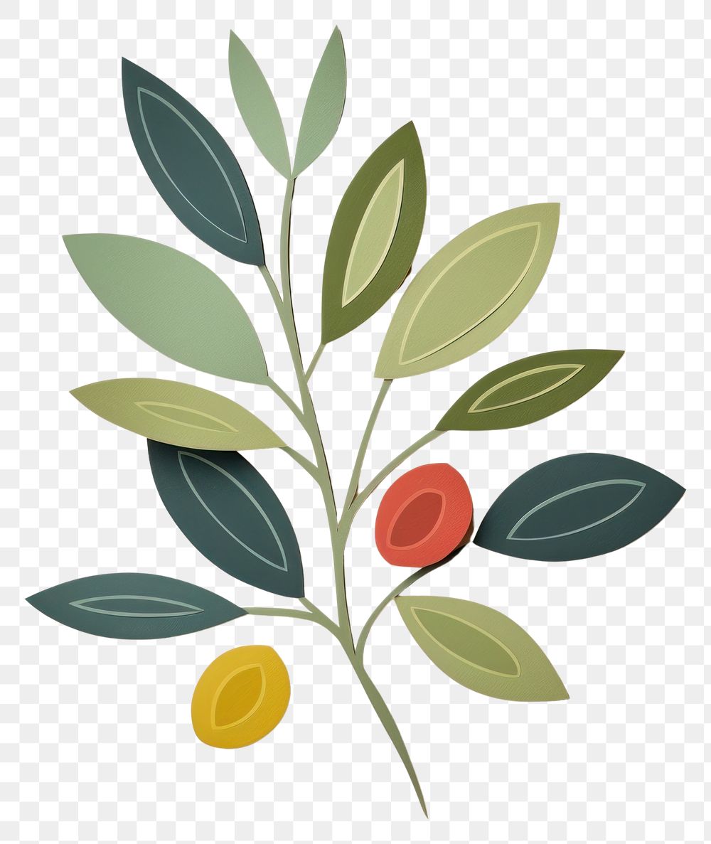 PNG Pattern plant leaf art. 