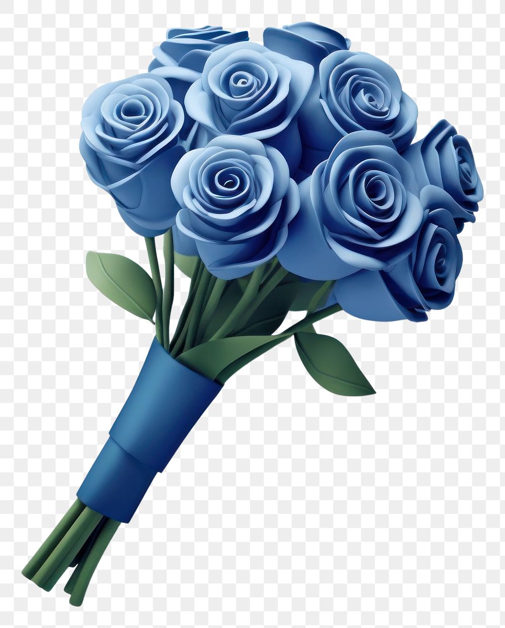 PNG Flower rose plant blue. AI generated Image by rawpixel.