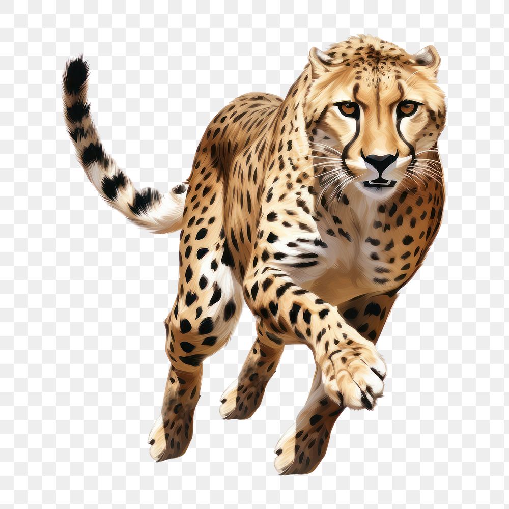 Wildlife cheetah leopard animal. AI generated Image by rawpixel.