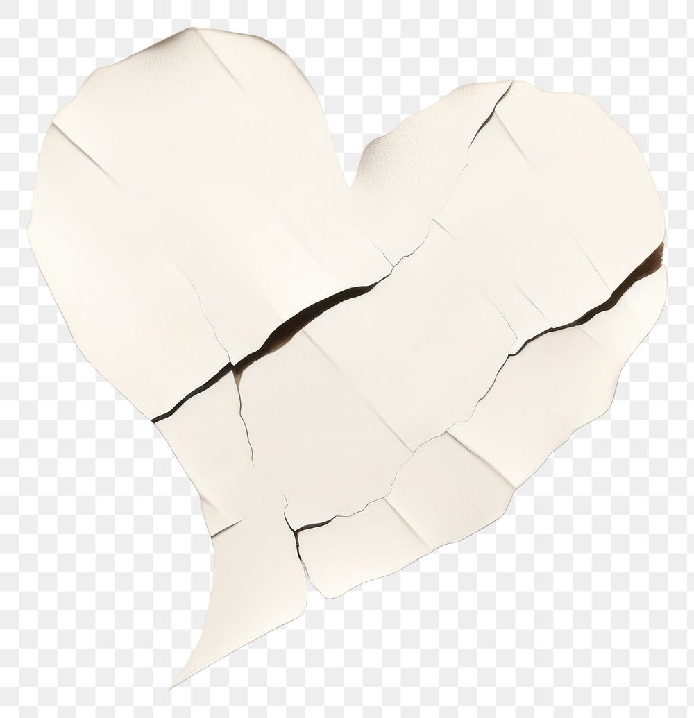 PNG Heart paper white creativity. AI generated Image by rawpixel.