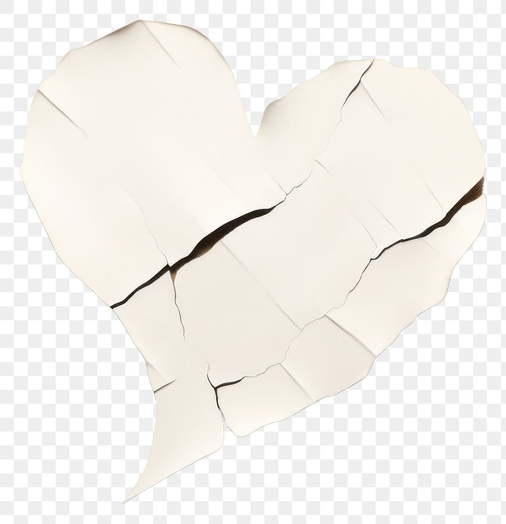 PNG Heart paper white creativity. 