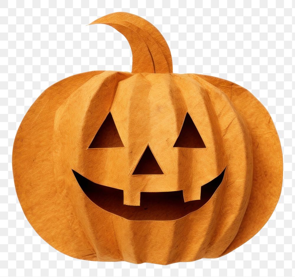 PNG Halloween pumpkin craft white background. AI generated Image by rawpixel.