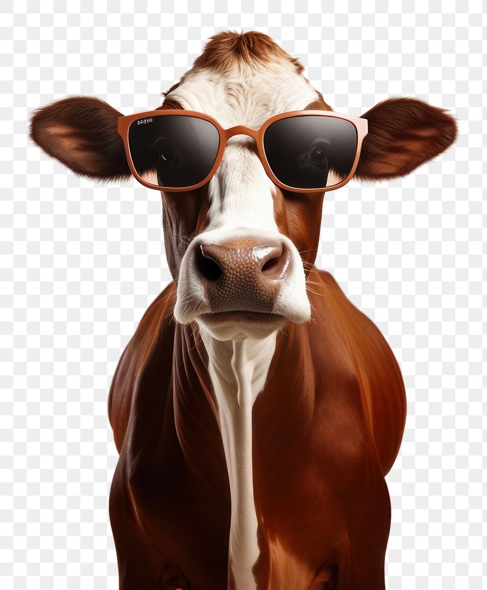 PNG Cow livestock mammal animal. AI generated Image by rawpixel.