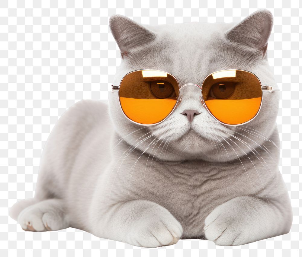 PNG Glasses sunglasses mammal animal transparent background