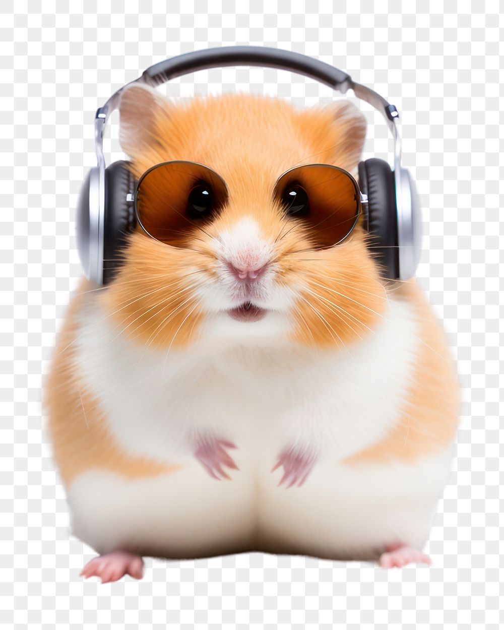 PNG  Hamster rodent mammal electronics. AI generated Image by rawpixel.